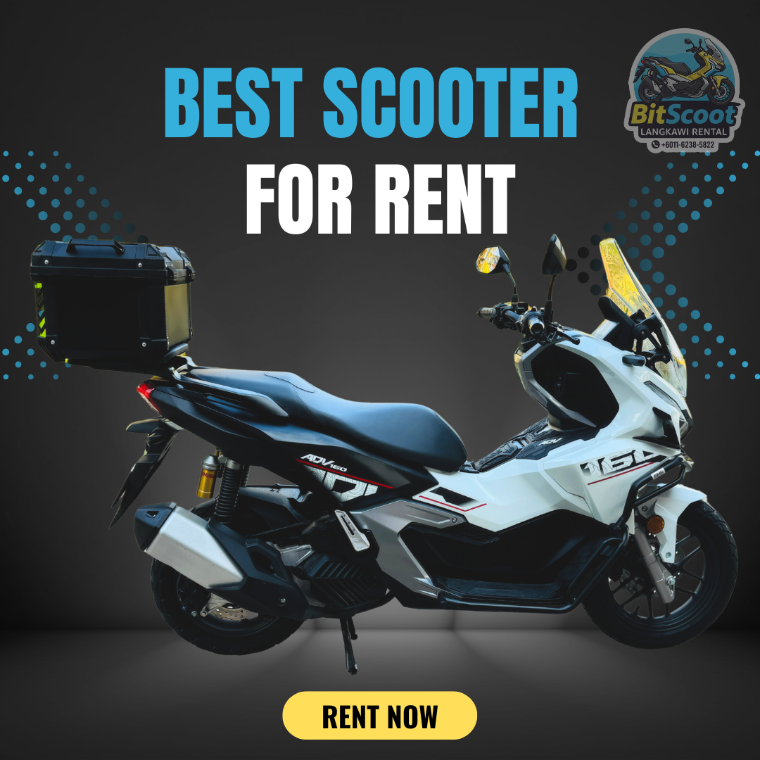 Honda ADV 160 rental in Langkawi with airport pickup and refundable deposit