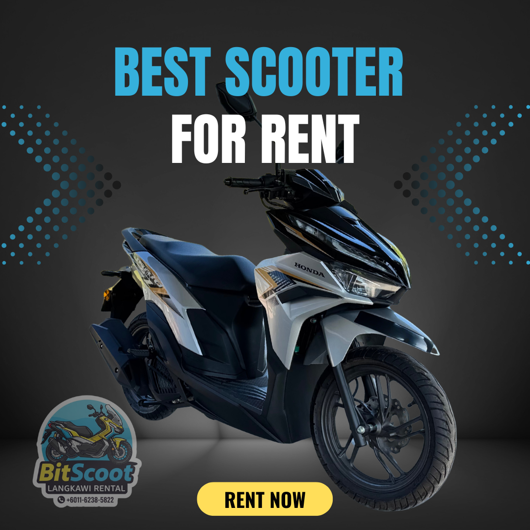 Honda Vario 125 scooter rental in Langkawi with airport pickup