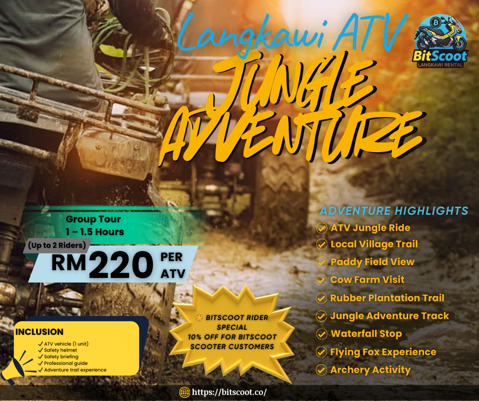Langkawi ATV Jungle Adventure tour – off road ATV ride activity in Langkawi Malaysia
