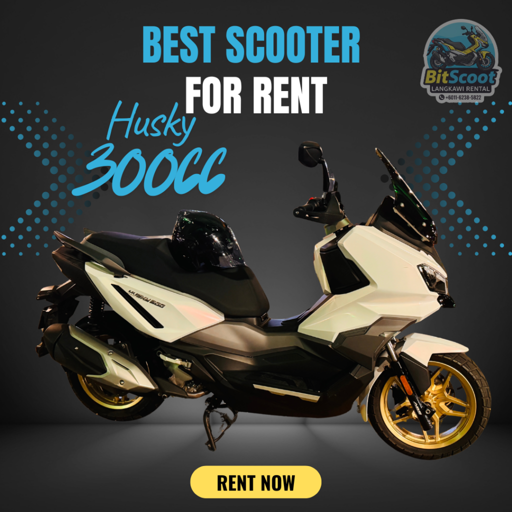 Husky 300 scrambler bike rental in Langkawi Malaysia