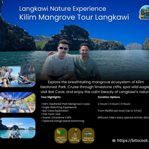 Kilim Mangrove Tour Langkawi boat cruise at Kilim Geoforest Park UNESCO Global Geopark
