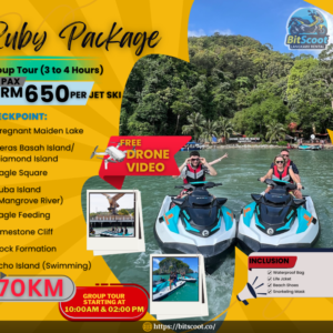 Langkawi Jet Ski Tour Ruby Package 70km island adventure with Pregnant Maiden Lake and Eagle Feeding