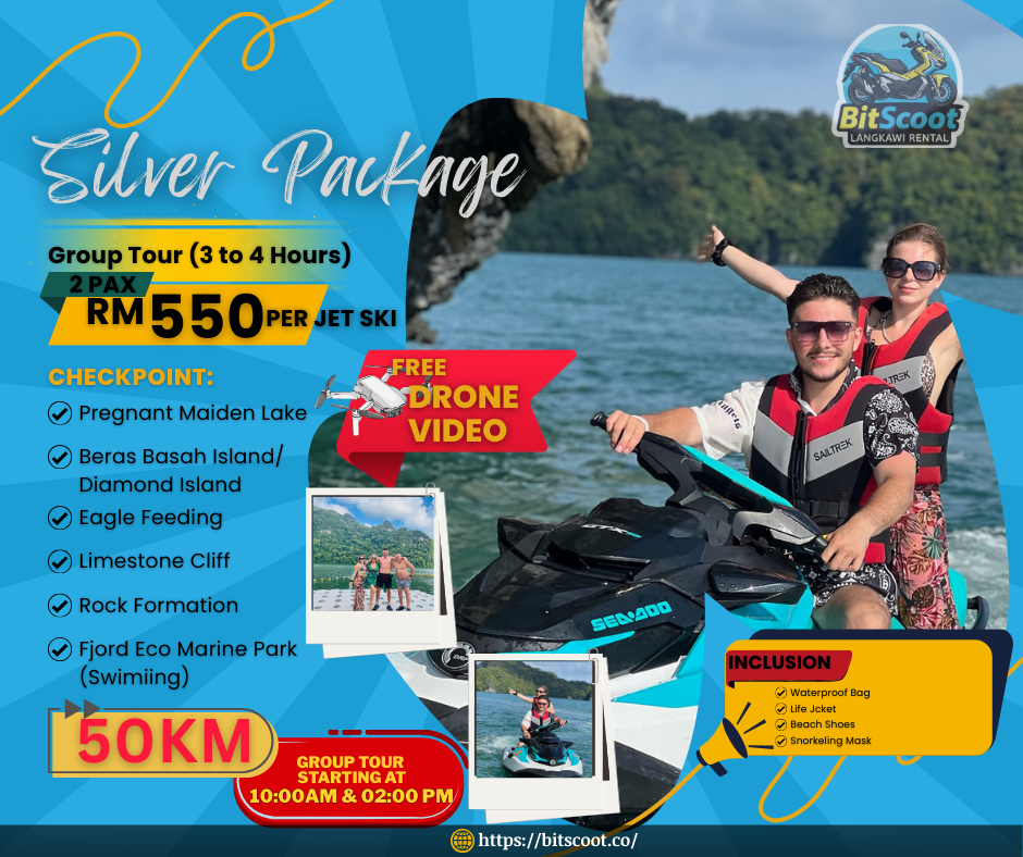 Langkawi jetski island hopping package tour